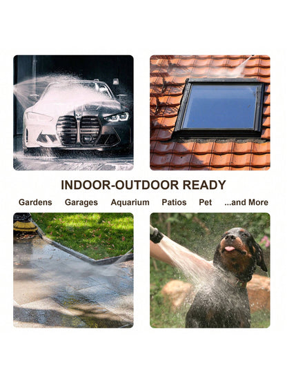 Revolutionary Flexible Garden Hose with Function Nozzle – Available in 25Ft, 50Ft, 75Ft, and 100Ft – Lightweight, Kink-Free Design with Durable Solid Brass Fittings!
