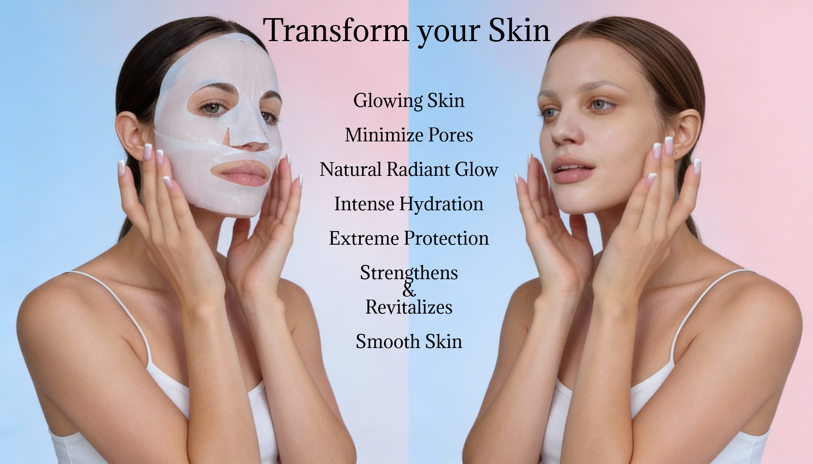 ZAKUTO 8-Mask Glow Ritual Set | 4 Bio-Collagen Deep Repair Masks + 4 Hyaluronic Acid Hydration Masks | Korean Overnight Firming, Repair & Glass Skin Glow | 30-Day K-Beauty Treatment - ZAKUTO